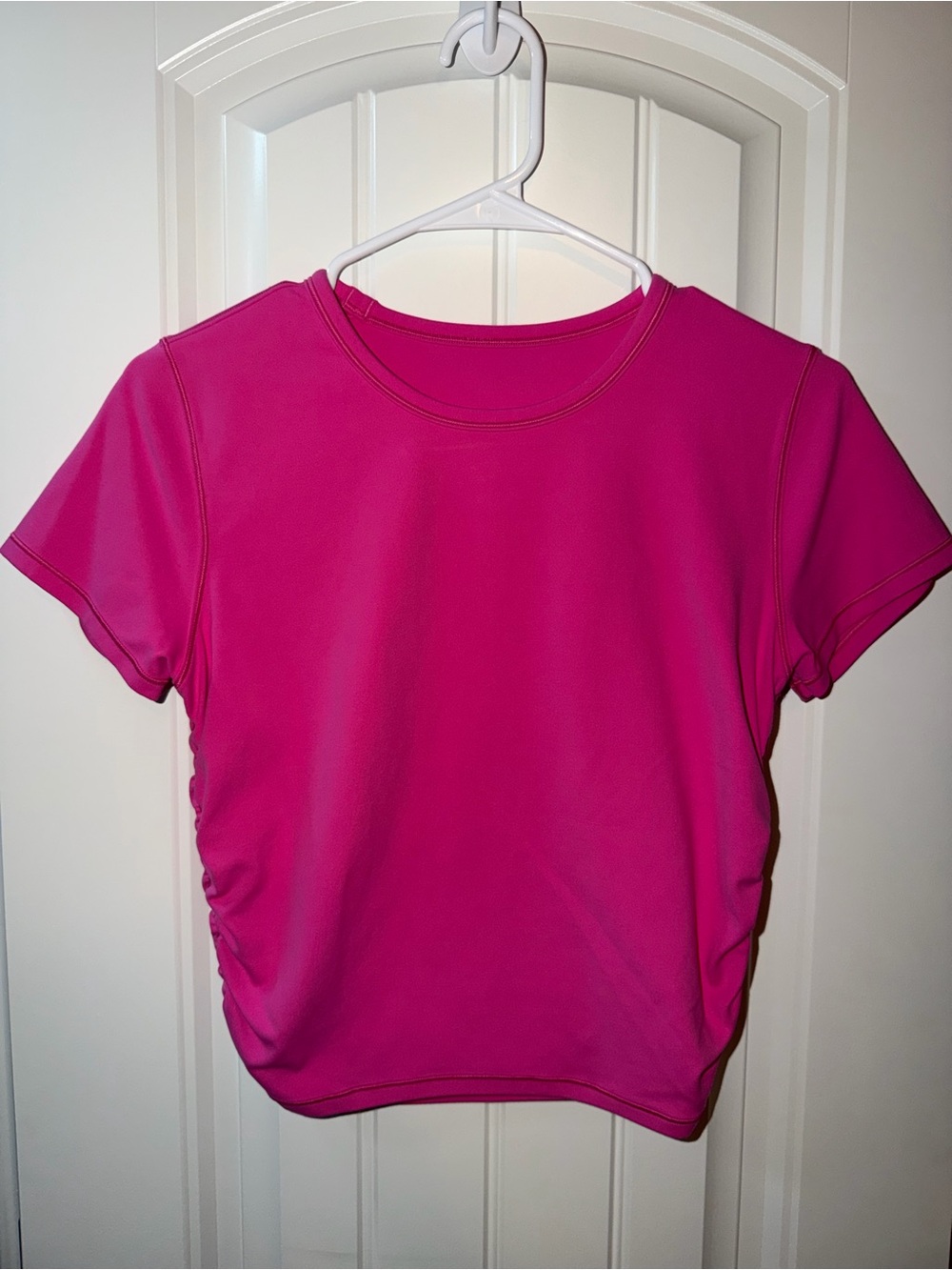 Lululemon Bright Pink All It Takes Short-Sleeve Shirt
